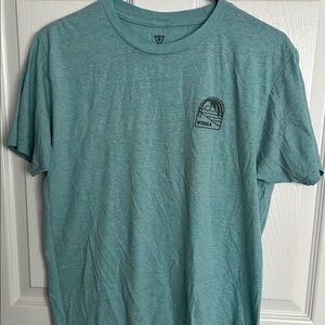 VISSLA Blue Short Sleeve Tee Relaxed Fit Crew Neck